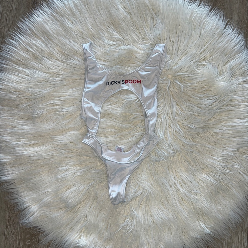 Rickey’s Room White Cutout Bodysuit
